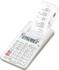 Miniatyrbild 1 av 6: Casio HR-8RCE miniräknare Skrivbordsutskrift Vit