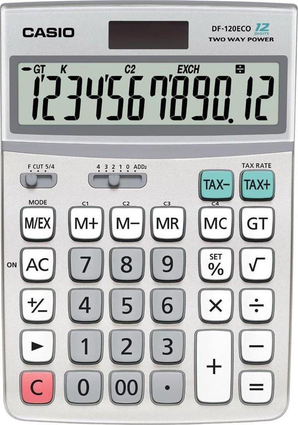 Casio DF-120ECO - Skrivebordsberegner