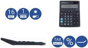 MAUL MXL 16 skrivbordsräknare svart (7267890)