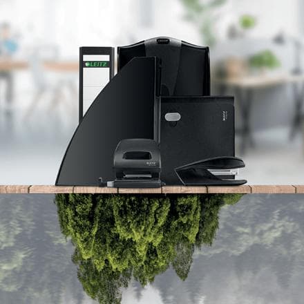 Leitz NeXXt Recycle 2-håls hålslagare - Perforerar upp till 30 ark - För mappar och ringpärmar - Tillverkad av 45 % återvunnen plast och klimatneutral