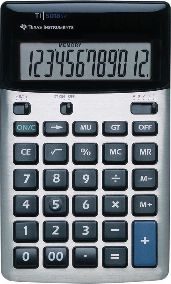 Texas Instruments TI-5018 Sort, Sølv