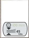Miniatyrbild 9 av 11: GBC Wire Back 3:1 34 loopar 6 mm Silver(100)
