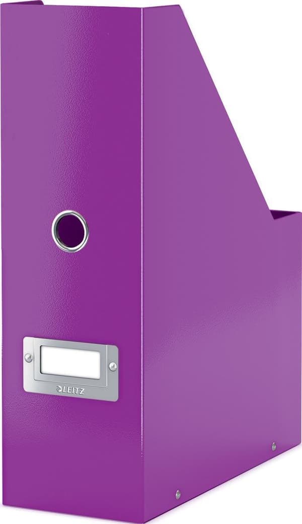 Leitz WOW Click & Store Robust tidskriftshållare i kartong - 10,3 x 33 x 25,3 Cm (BxHxD) - Lila