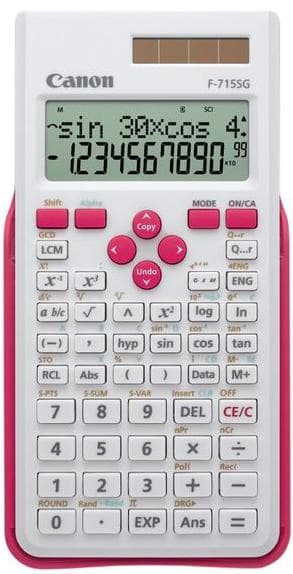 Canon F-715SG - Videnskabelig lommeregner Lyserød, Hvid