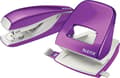 Pikkukuva 4 / 8: Leitz NeXXt WOW Hole Punch 5008 - Rei'ittää jopa 30 arkkia - Kansioihin ja rengaskansioon - Purppura metalli - Ihanteellinen kotitoimistoon/kotityöpai