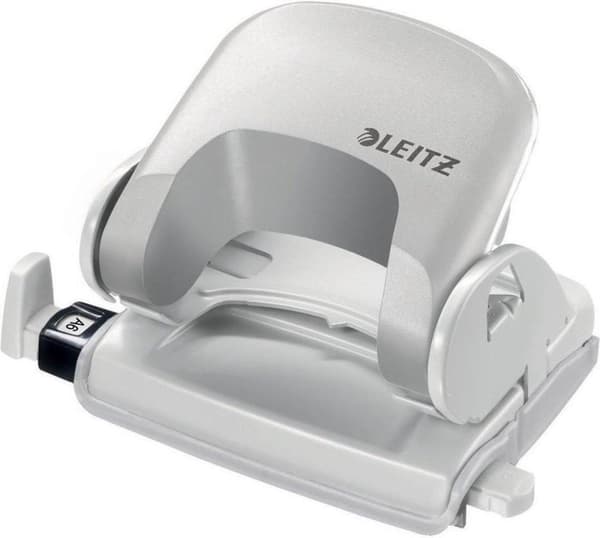 Leitz NeXXt Small Desk Hole Punch - Rei'ittää jopa 16 arkkia - Kansioihin ja rengaskansioon - Valkoinen - Ihanteellinen kotitoimistoon/kotityöpaikalle