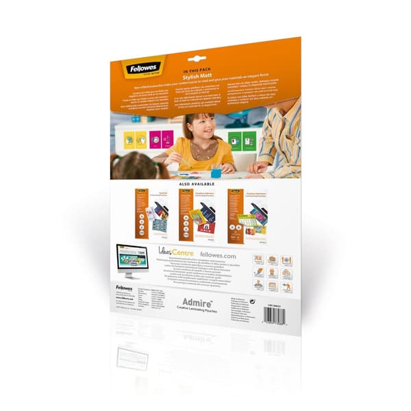 Fellowes Lamineringsfolie Admire Stilfuld mat ft A3, 160 mikron, 25 stk.