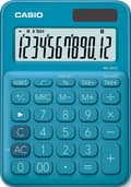 Miniatyrbillede 3 af 5: Casio MS-20UC-BU lommeregner Desktop Basic Blå