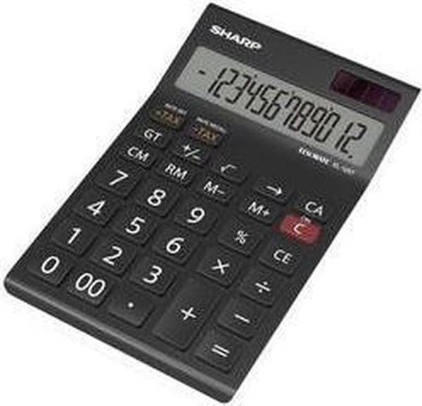 Sharp EL125TWH - Skrivbordsräknare