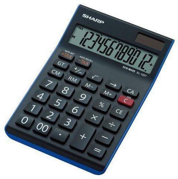 Sharp EL125TWH - Skrivbordsräknare