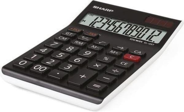 Sharp EL125TWH - Skrivbordsräknare