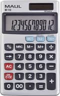 Miniatyrbild 1 av 2: Maul M 12 Fickräknare batteridriven, soldriven Grå Antal displaypositioner: 12