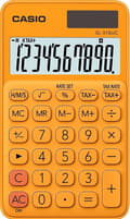 Miniatyrbild 1 av 2: Casio SL-310UC-RG miniräknare Pocket Basic Miniräknare Orange