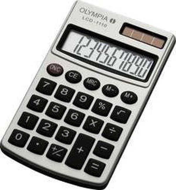 Olympia LCD 1000P lommeregner Desktop Basic lommeregner Sort, Orange