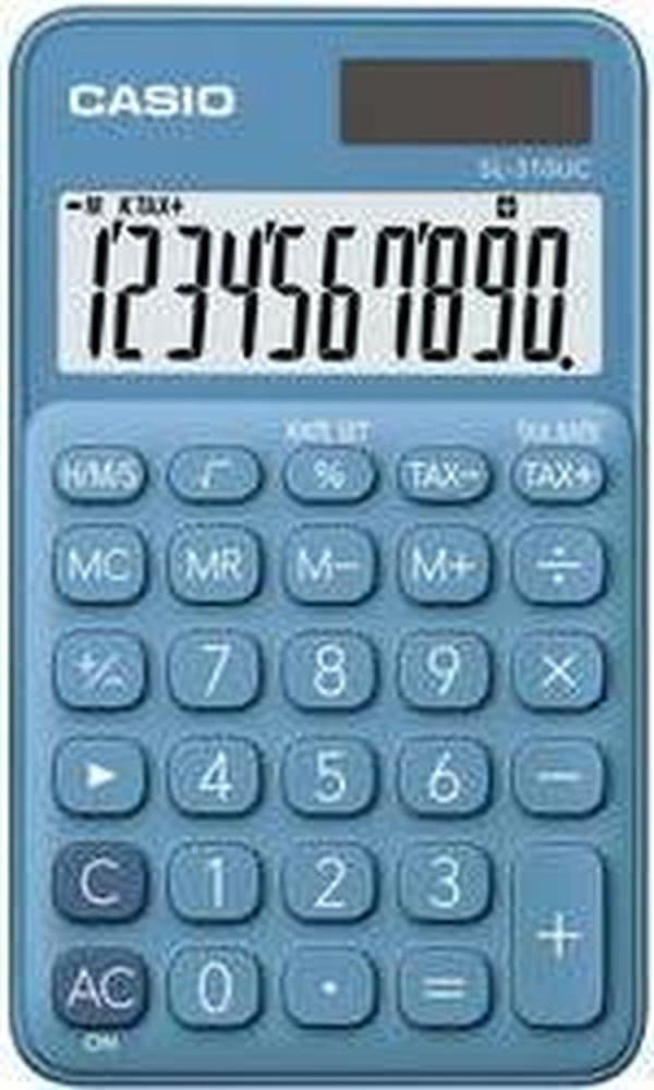 Casio SL-310UC-BU laskin Pocket Basic Laskin Sininen