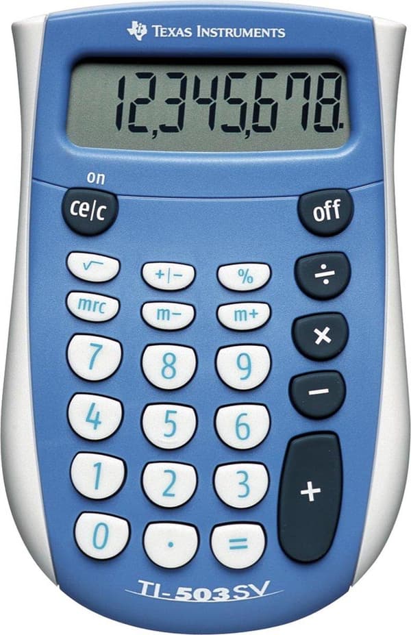 Texas Instruments TI-503 SV Blå, Grå