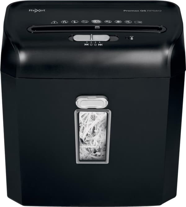 Rexel ProMax RPS812 paperisilppurinauhan silppuri 60 dB 22 cm musta (2104580EU)