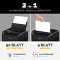 Pikkukuva 2 / 5: Fellowes AutoMax 90M hiukkassilppuri P-4 4 x 12mm 90 arkkia musta (4633601)