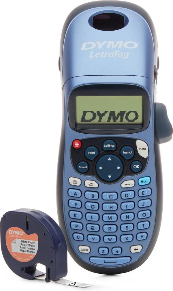 DYMO LetraTag LT-100H Handhållet ABC-tangentbord (2174576) Svart, Blå