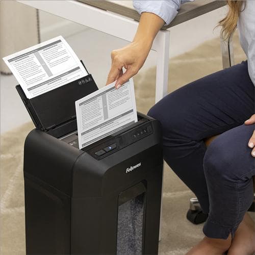 Fellowes Automax 80M paperisilppuri Hiukkassilppuri 22 cm Musta