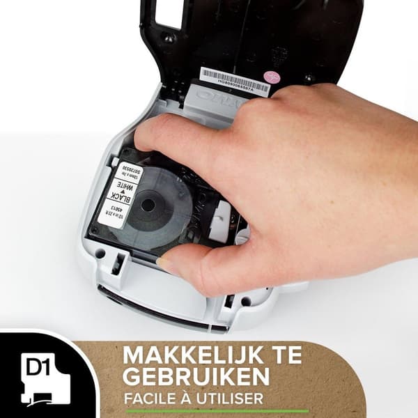 DYMO LabelManager 160 etiketprinter startpakke | Håndholdt etiketprinter | med 3 ruller D1 etiketter QWERTZ-tastenbord | Ideel til hjemmekontoret