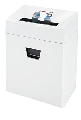 HSM Pure 320 -asiakirjansilppuri Nauhaleikkaus 3,9 mm 25 l Arkkien määrä (max.): 8 Turvataso 3 Tuhoaa myös paperiliittimiä, CD-levyjä, DVD-levyjä, nii