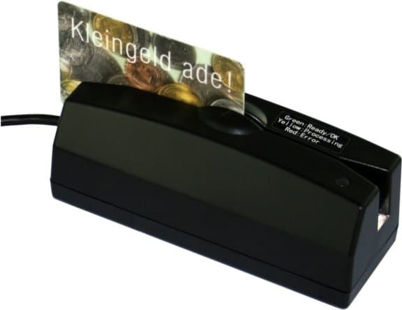 Active Key AK-980 - Magnetisk kortläsare (spår 1, 2 och 3) - USB - Svart (AK-980-U123-B)