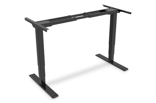 Electrically Height-Adjustable Table Frame, dual motor, 3 levels | 62-127 cm | Black
