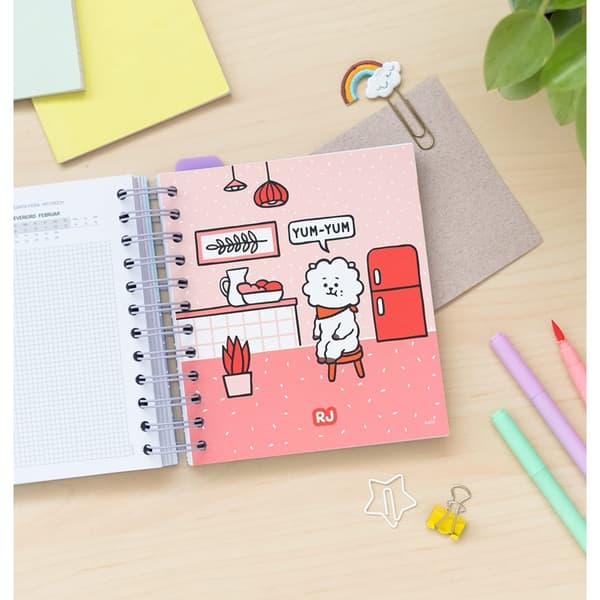 BT21 - Kalender / Skoleplanlægger 2021/2022 (blå)
