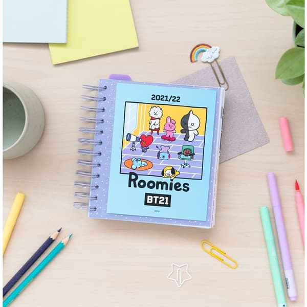 BT21 - Kalender / Skoleplanlægger 2021/2022 (blå)