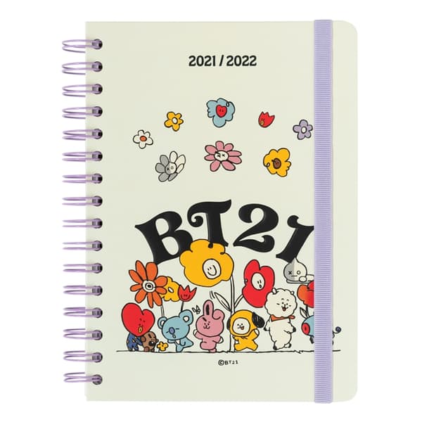 BT21 - Kalender / Skolplanerare 2021/2022 (vit)