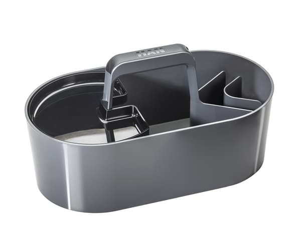 HAN HA-1200-19 Værktøjskasse Loft Mobile Organizer Granitgrå 4 rum med aftagelig
