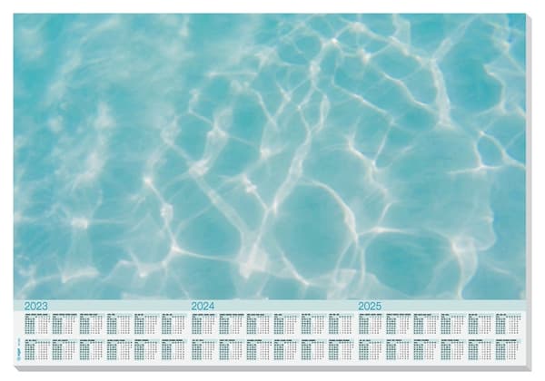 Sigel SI-HO306 Designunderlag Cool Pool, med År 2023/2024/2025. 3 språk 59,5x41cm, 80 gram papper, 30 ark