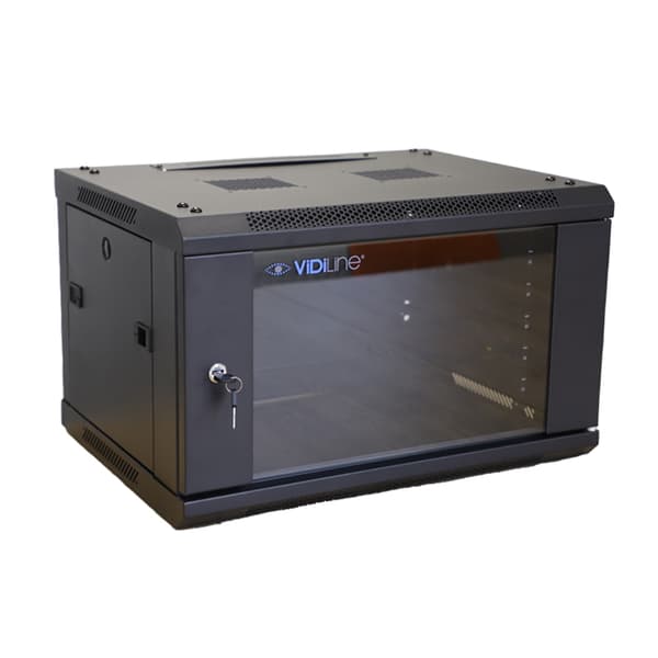 Telinekaappi 19 tuumaa 6U ripustettava Full Jopa 60 kg Vidiline