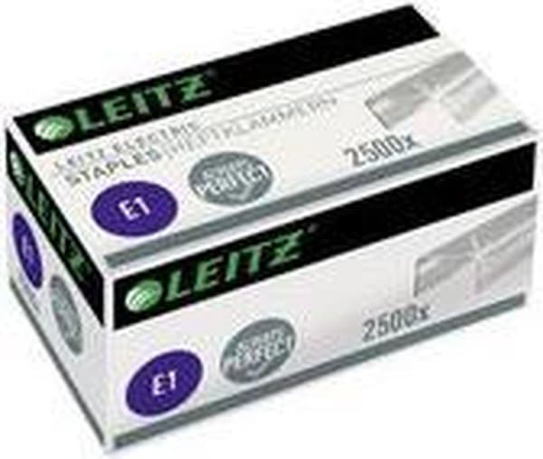 Hæfteklammer Leitz E1 galvaniseret 2500 stk