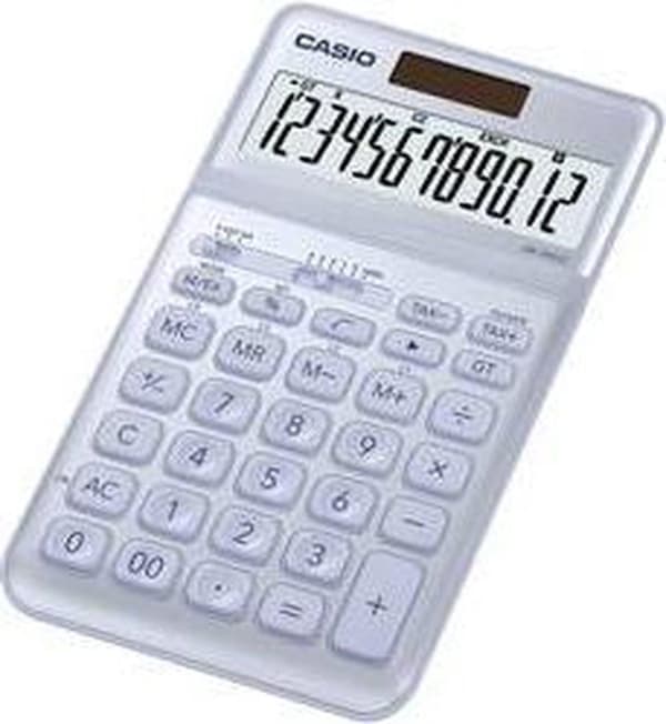 Casio JW-200SC Skrivebordsberegner solcelledrevet, batteridrevet Blå Antal displaypositioner: 12