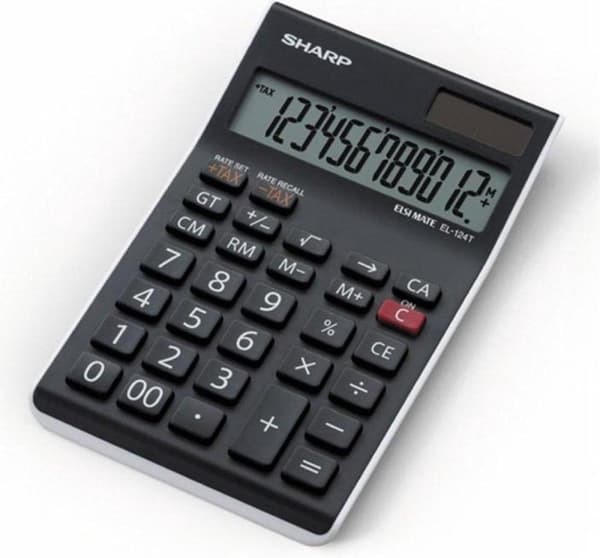 Sharp EL124TWH - Skrivebordsberegner