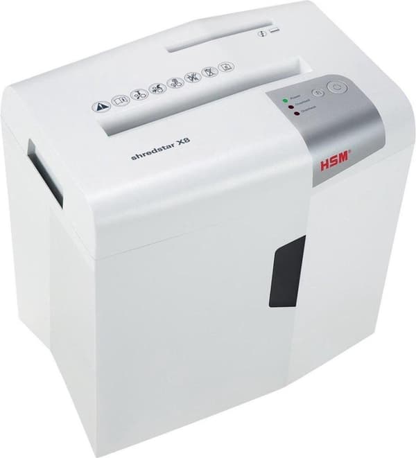 HSM shredstar X8 paperisilppuri - silput - 4,5x30mm - 8 arkin syöttö A4