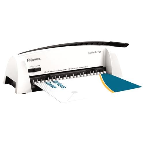 Fellowes Starlet 2 Plus bindmaskin, plastkam, 120 ark