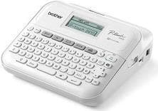 Brother P-Touch PT-D410VP - etiketteringsenhed - sort/hvid - termisk overførsel - 18 mm bredde - 180 dpi - op til 20 mm/sek. - USB - Cutter - Udskrift Hvid