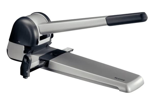 Leitz Super Hålslag - Upp till A3-storlek - Stansar upp till 250 ark - För mappar och ringpärmar - Silver