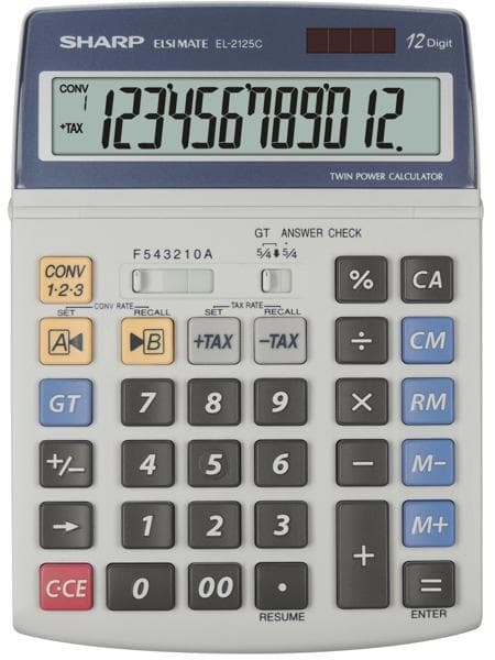 Sharp EL2125C - Laskin