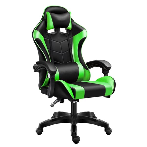 Gamingstol GAME EXTREME eko-läder svartgrön FG-005