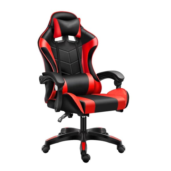 Gamingstol GAME EXTREME eko-läder svart och röd FG-002