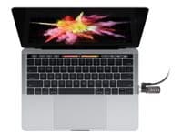 Compulocks The Ledge - MacBook Pro Touch Bar Cable Lock Adapter - Combination Cable Lock - Silver - Säkerhetssats för system - silver - för Apple MacBook Pro with Touch Bar