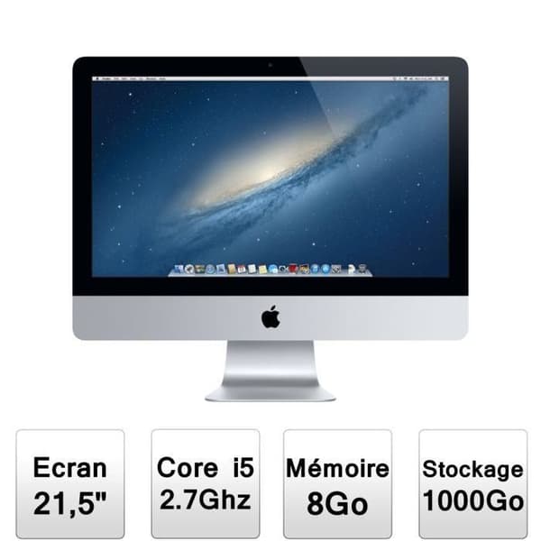 iMac 21,5" - APPLE - Core i5 2,7GHz - RAM 8 GB - Hårddisk 1 TB - NVIDIA GeForce GT 640M- USED