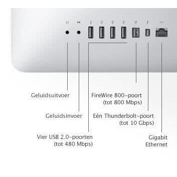 Apple iMac 21,5 tum, Intel Core i3 med 3,06 GHz, 500 GB hårddisk, 4 GB RAM, Full HD, Allt-i-ett, utan mus eller tangentbord,- USED