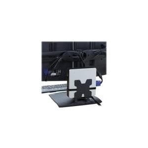 Ergotron Thin Client -kiinnitys - PC-asennussarja (kiinnike, kiinnikkeet, hihna) - musta - napakiinnitys (80-107-200)