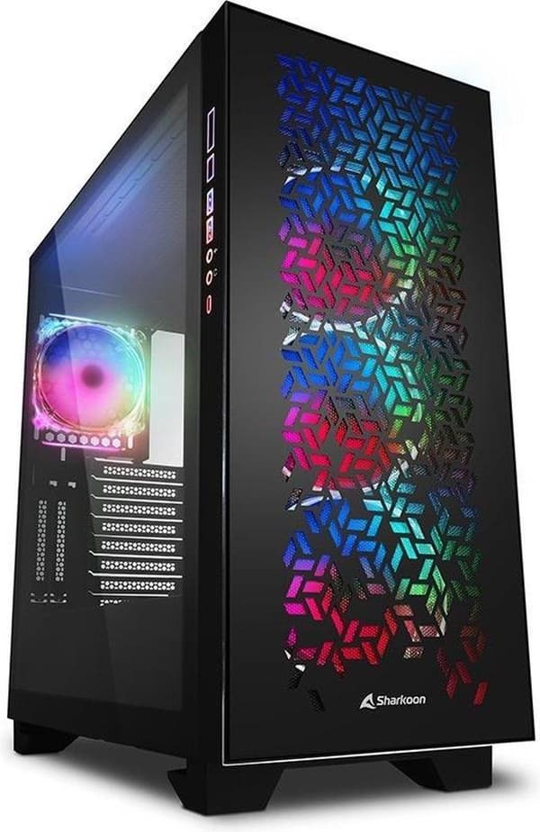 Sharkoon ELITE SHARK CA300H Tårn Sort Sort