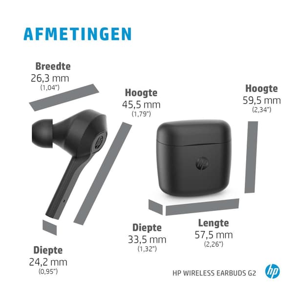 HP Earbuds G2 -kuulokkeet In-ear Bluetooth Musta
